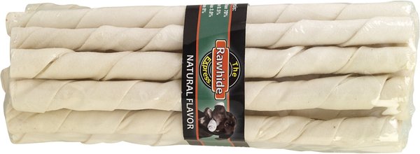 The Rawhide Express Twisted Sticks Natural Flavor Dog Treats - Intensery