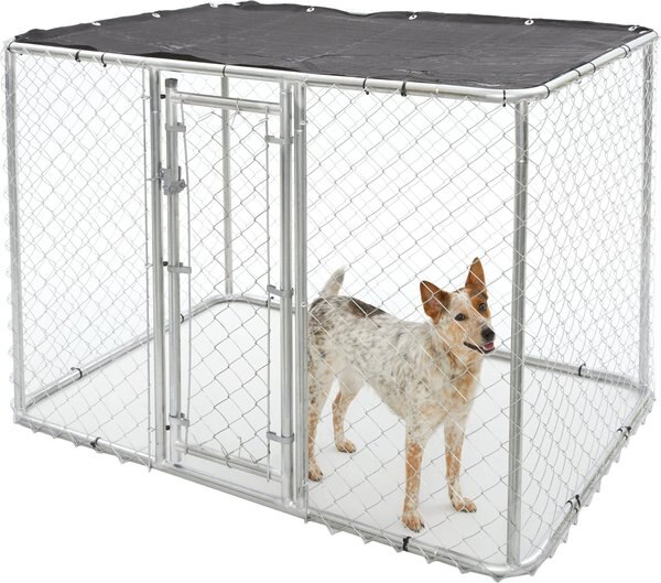 MidWest K9 Steel Chain Link Portable Outdoor Dog Kennel - Intensery