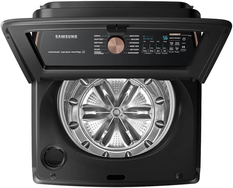 5.5 Cu. Ft. Brushed Black Extra-Large Capacity Smart Top Load Washer With Auto Dispense System - Intensery