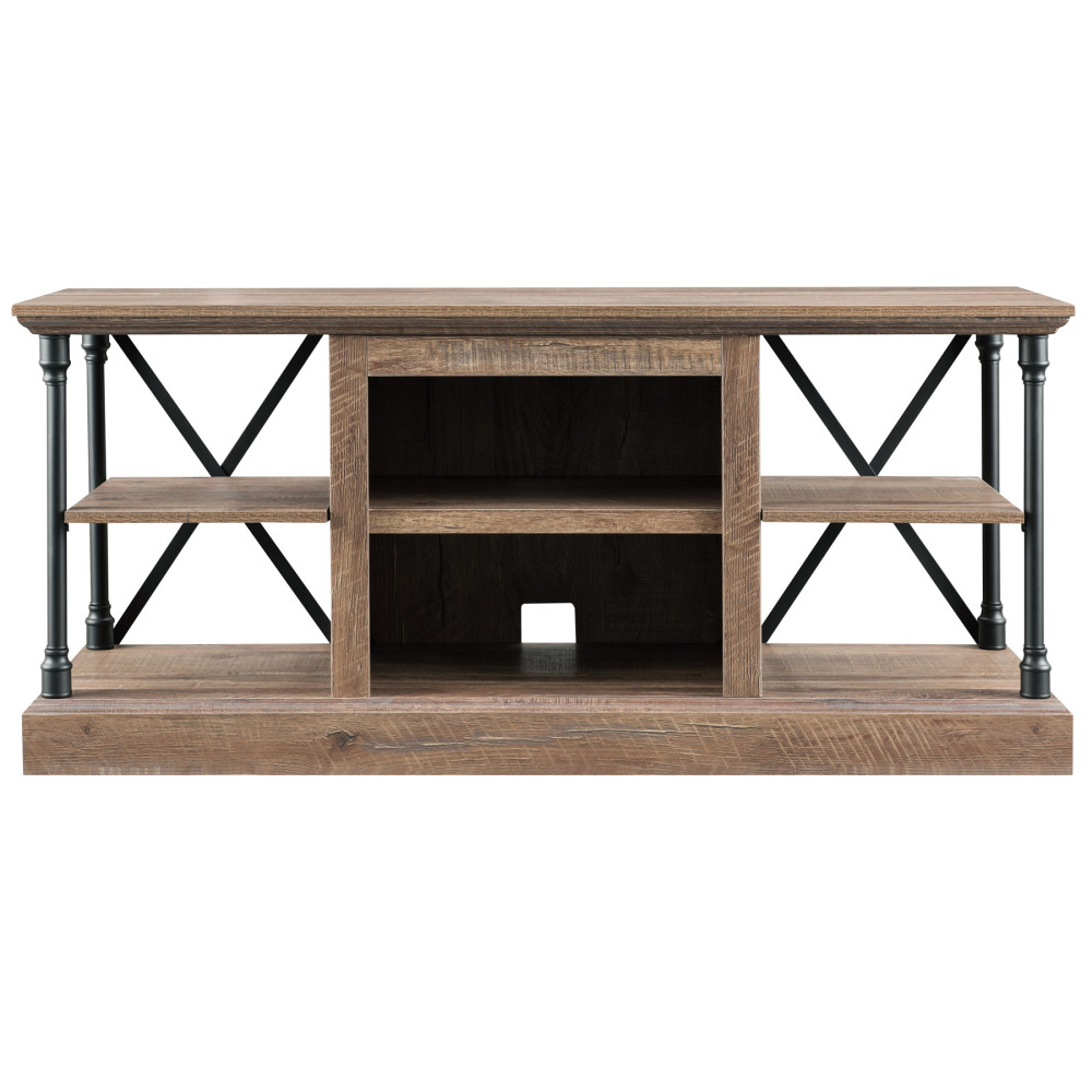 Hearthpro Industrial Open Abrasive Grain Coat Architecture Media Console - Intensery