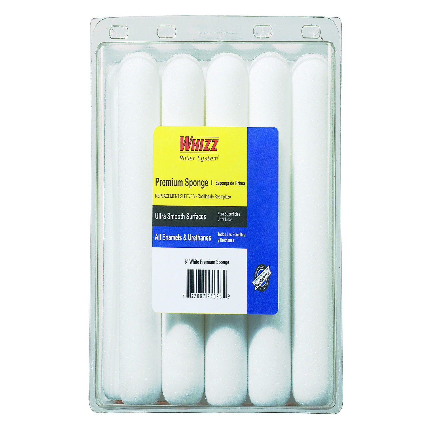 Whizz Sponge 6 in. W X 1/2 in. Mini Paint Roller Cover 10 pk - Intensery