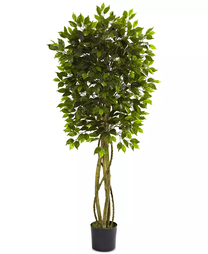 Nearly Natural 5.5' Ficus UV-Resistant Indoor Outdoor Tree - Intensery