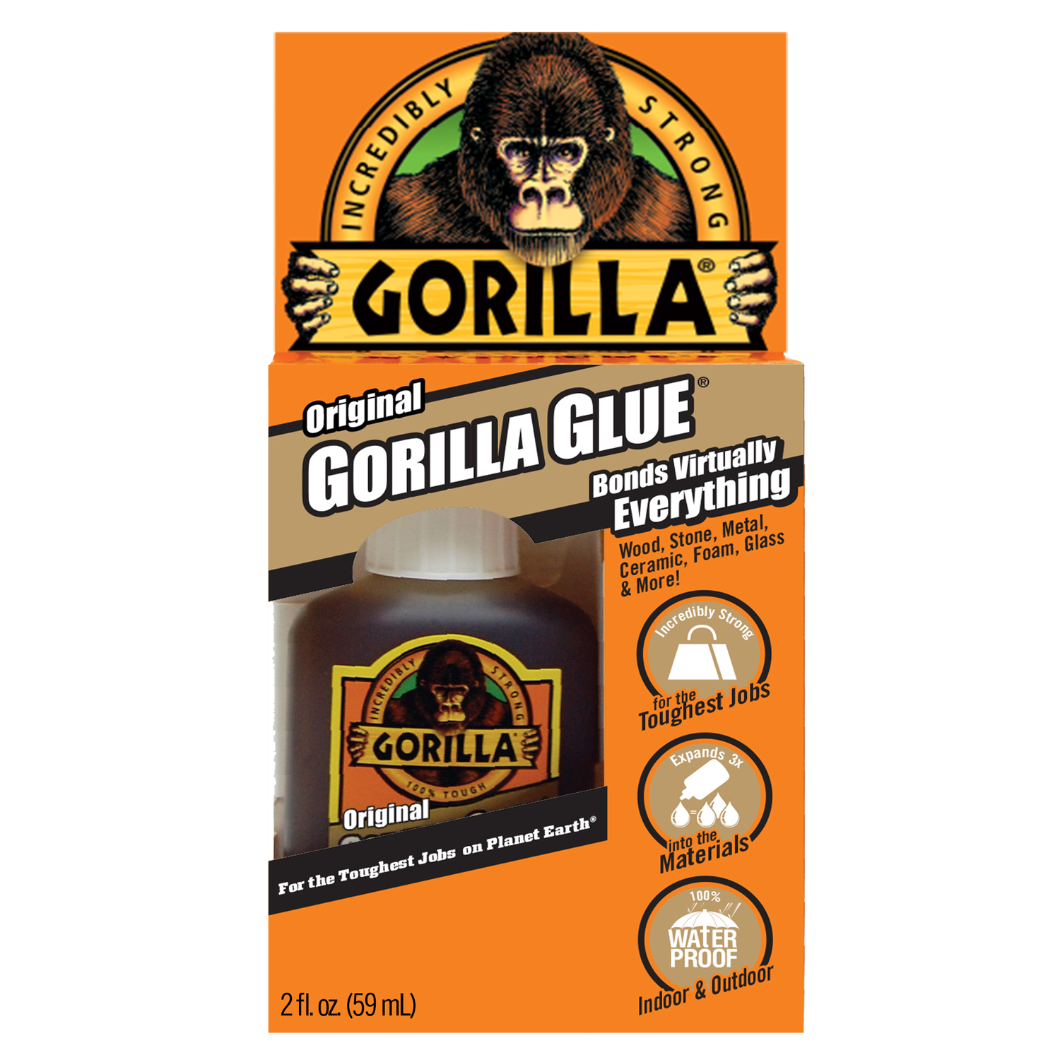 Gorilla High Strength Glue Original Gorilla Glue 2 oz - Intensery
