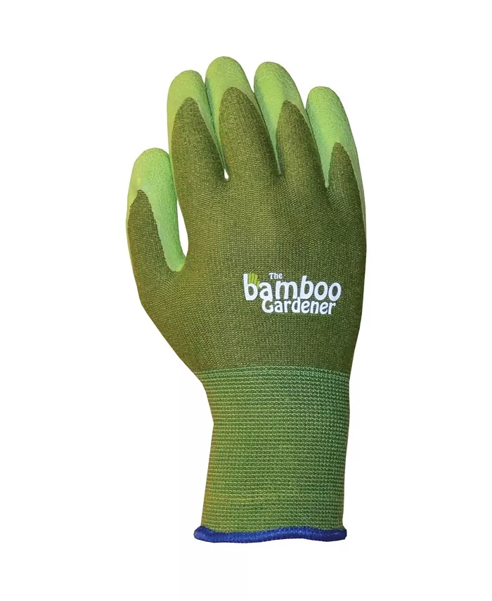 Bamboo Gardener General Purpose Gloves by Bellingham Glove， Green， Med - Intensery