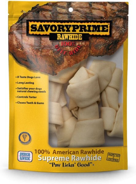 Savory Prime Rawhide Medium Bone 6-7\ - Intensery