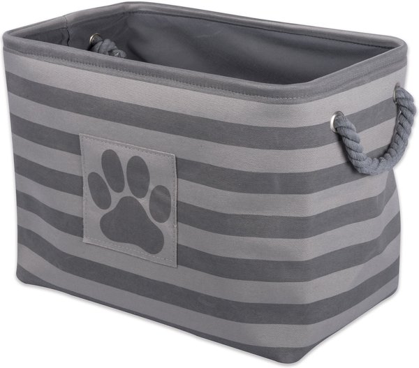 Bone Dry Striped Rectangle Dog Storage Bin - Intensery