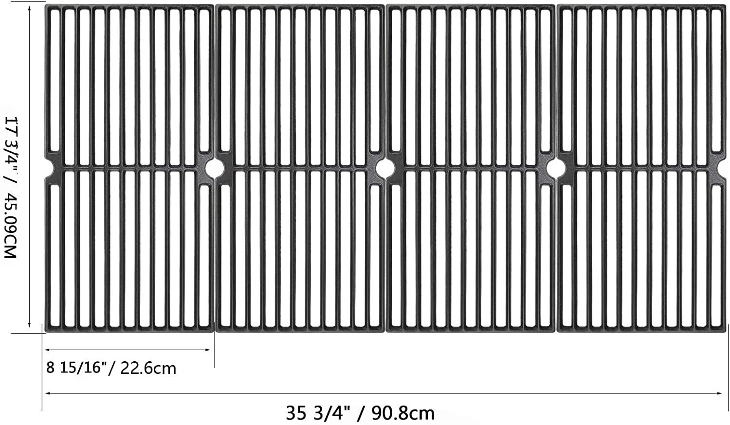 Grill Grates for Browning GR2061307-BN-00 Grills, 4 Pcs Kit 17 3/4 x 35 3/4 - Intensery