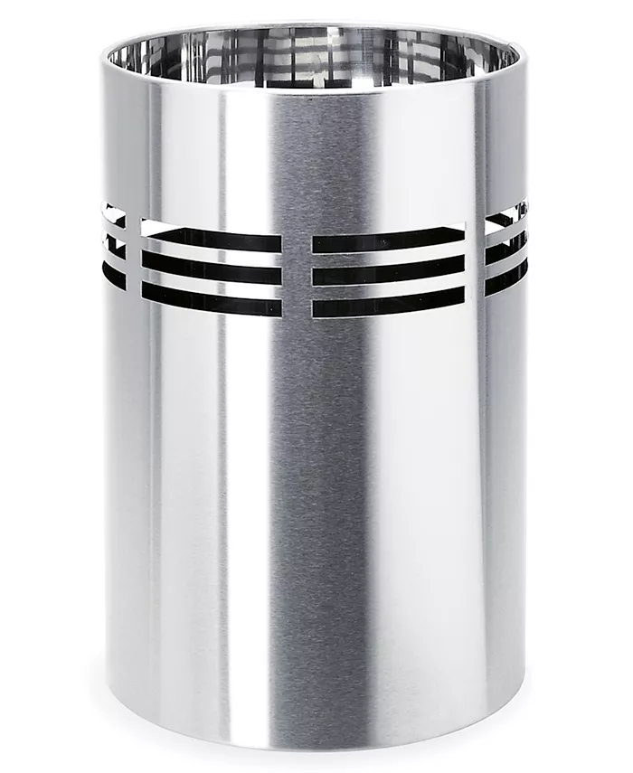 blomus Stainless Steel Wastepaper Basket - Vents - Intensery
