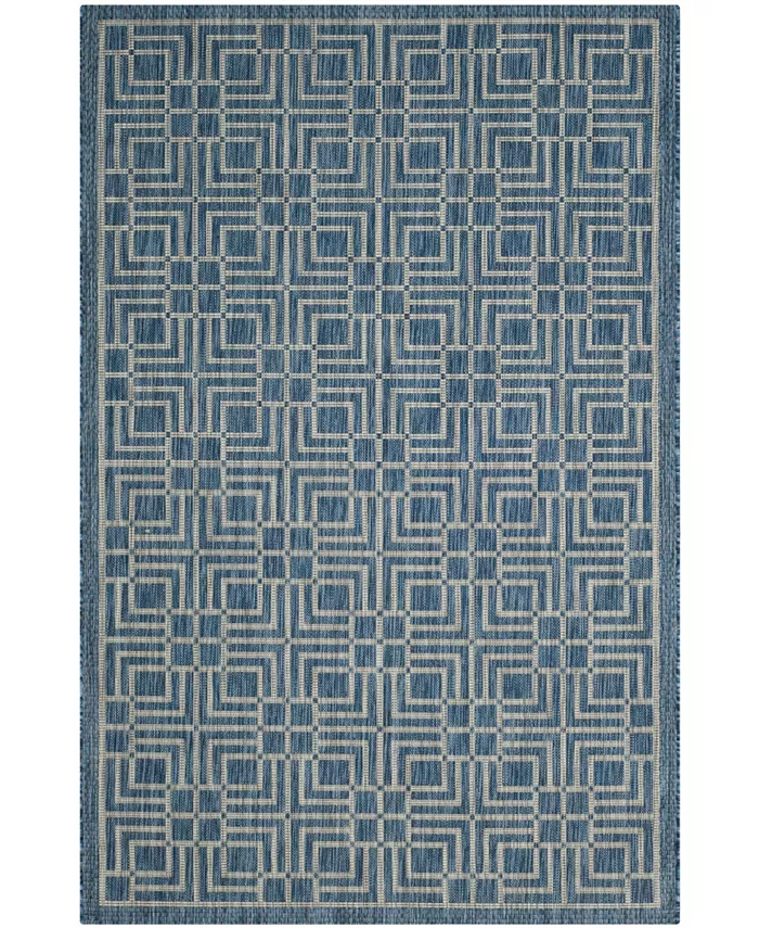 Safavieh Courtyard Navy and Gray 6'7