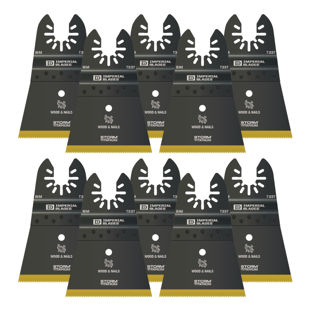 One Fit™ 2-1/2 Storm Titanium Wood and Nails Blade， 10PC - Intensery