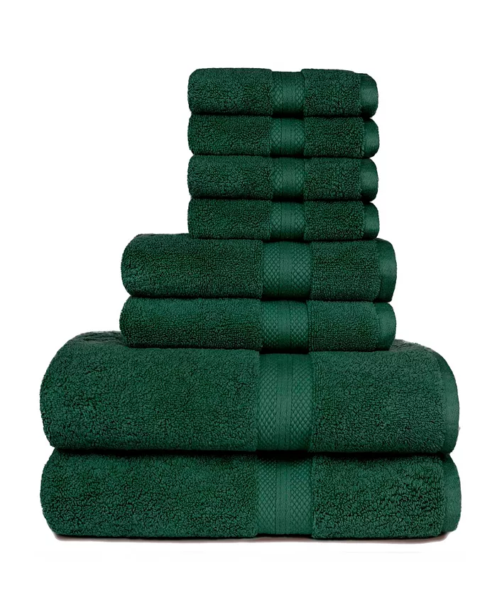 American Dawn American Dawn Sarajane 800 GSM Solid 8 Piece Bath Towel Set - Intensery