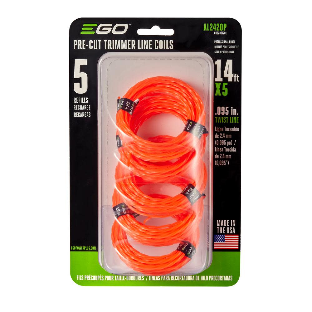 POWER+ Twisted Trimmer Line Pre-Cut 0.95 5pk AL2420P - Intensery