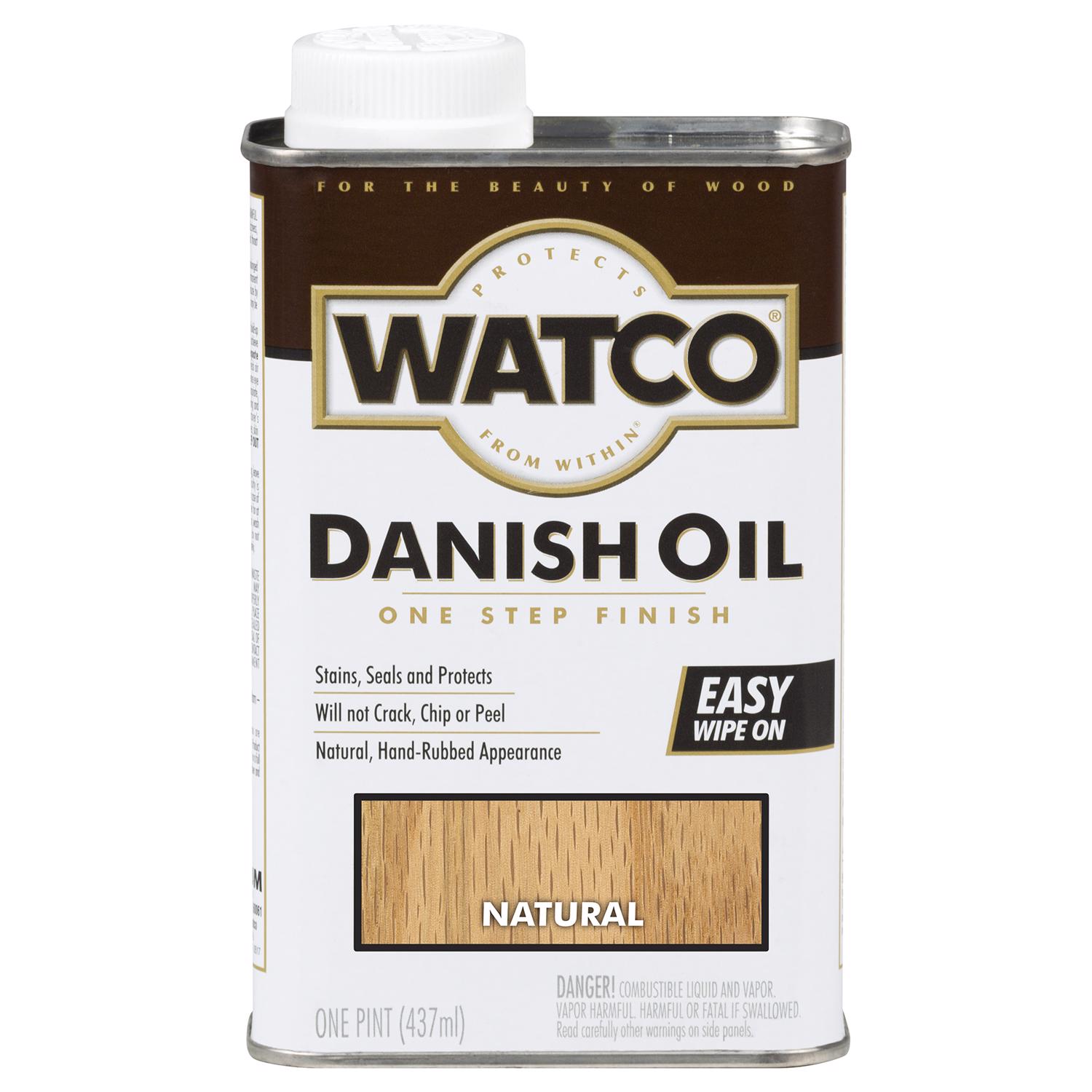 Watco Transparent Natural Oil-Based Danish Oil 1 pt - Intensery