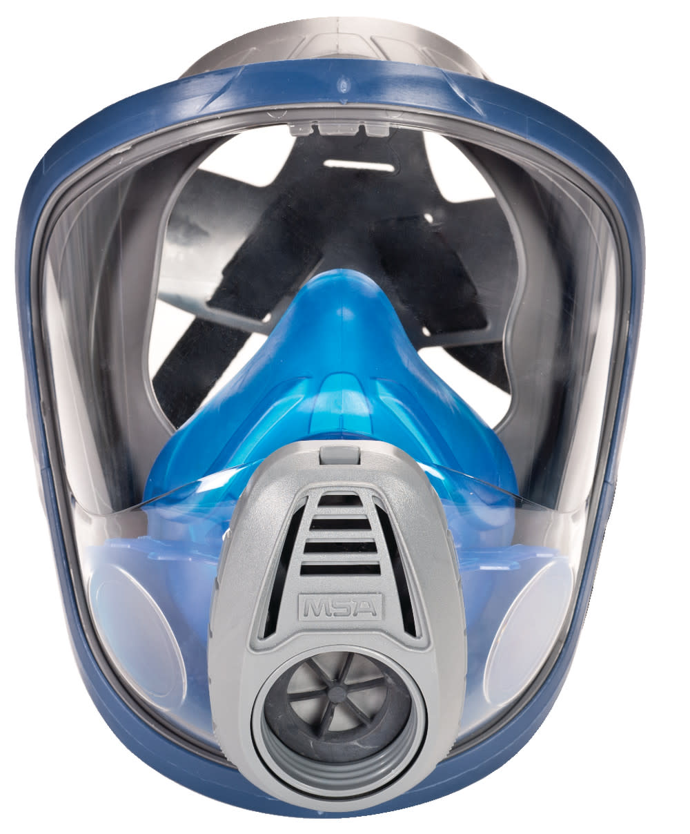MSA Advantage 3200 Full Face Mask Respirator Facepiece with Rubber Harness Medium - Intensery