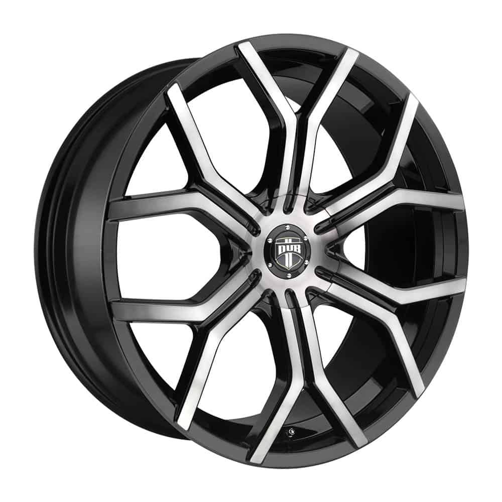 DUB 1PC S209 ROYALTY S209 24X9.5 6X135/5.5 GL-MACH-DDT 30MM - Intensery