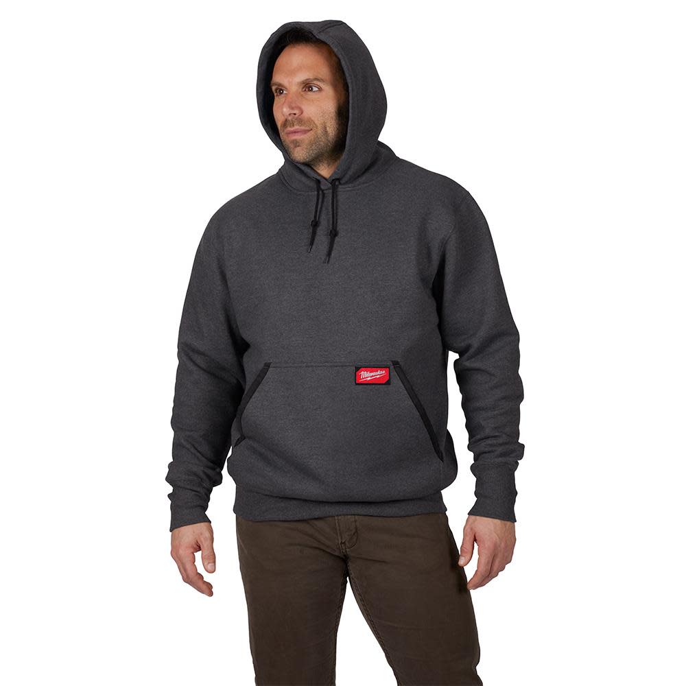 Heavy Duty Gray Pullover Hoodie2X - Intensery