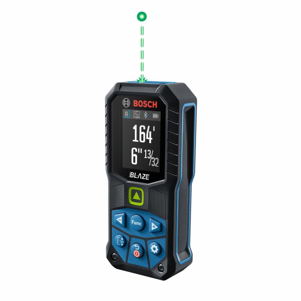 Bosch BLAZE Connected Green Beam Digital Laser Measure 165' GLM165-27CGL from Bosch - Intensery