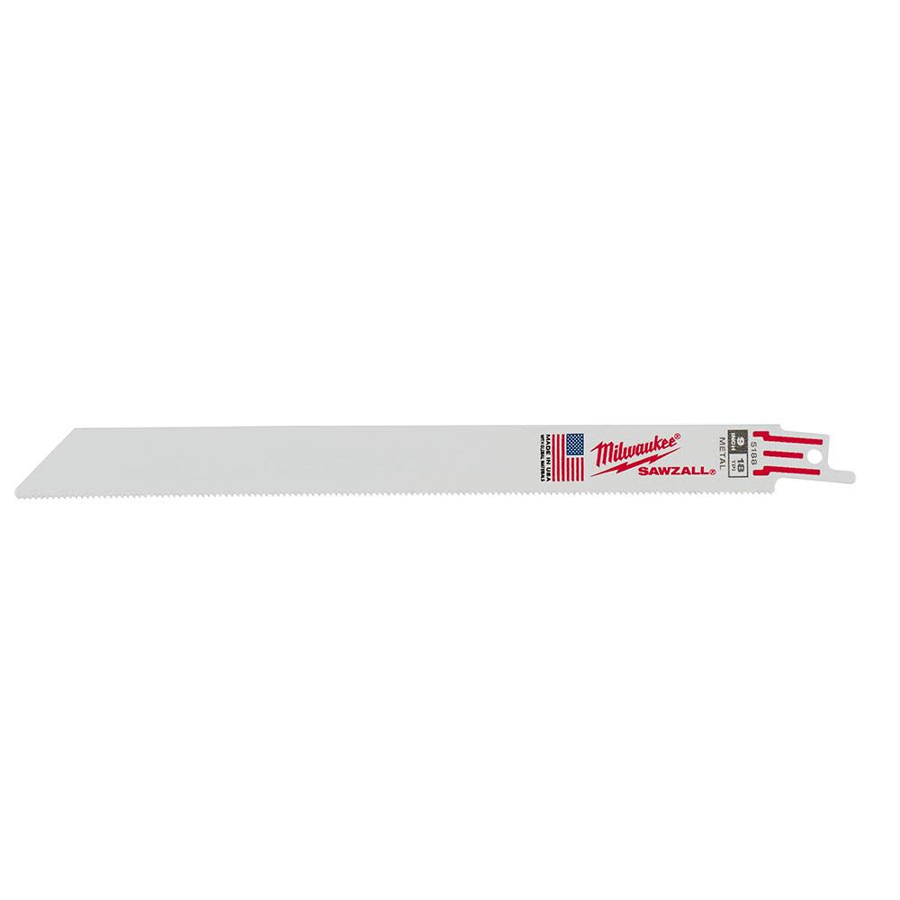 Milwaukee 9 in. 18 TPI Thin Kerf SAWZALL Blades 5PK 48-00-5188 from Milwaukee - Intensery