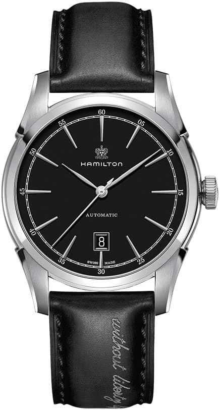 Hamilton American Classic Spirit Of Liberty Auto Black Dial and Leather Watchļ¼?42mm - Intensery
