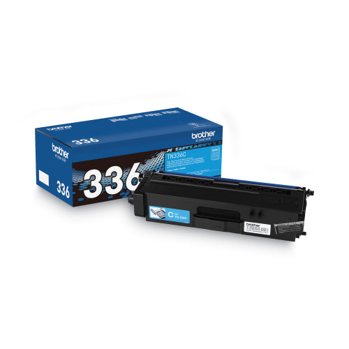Brother TN336C High-Yield Toner， 3，500 Page-Yield， Cyan - Intensery