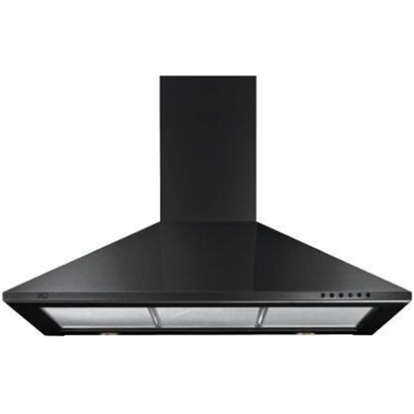 30 inch Wall Mount Chimney Hood - Black - Intensery