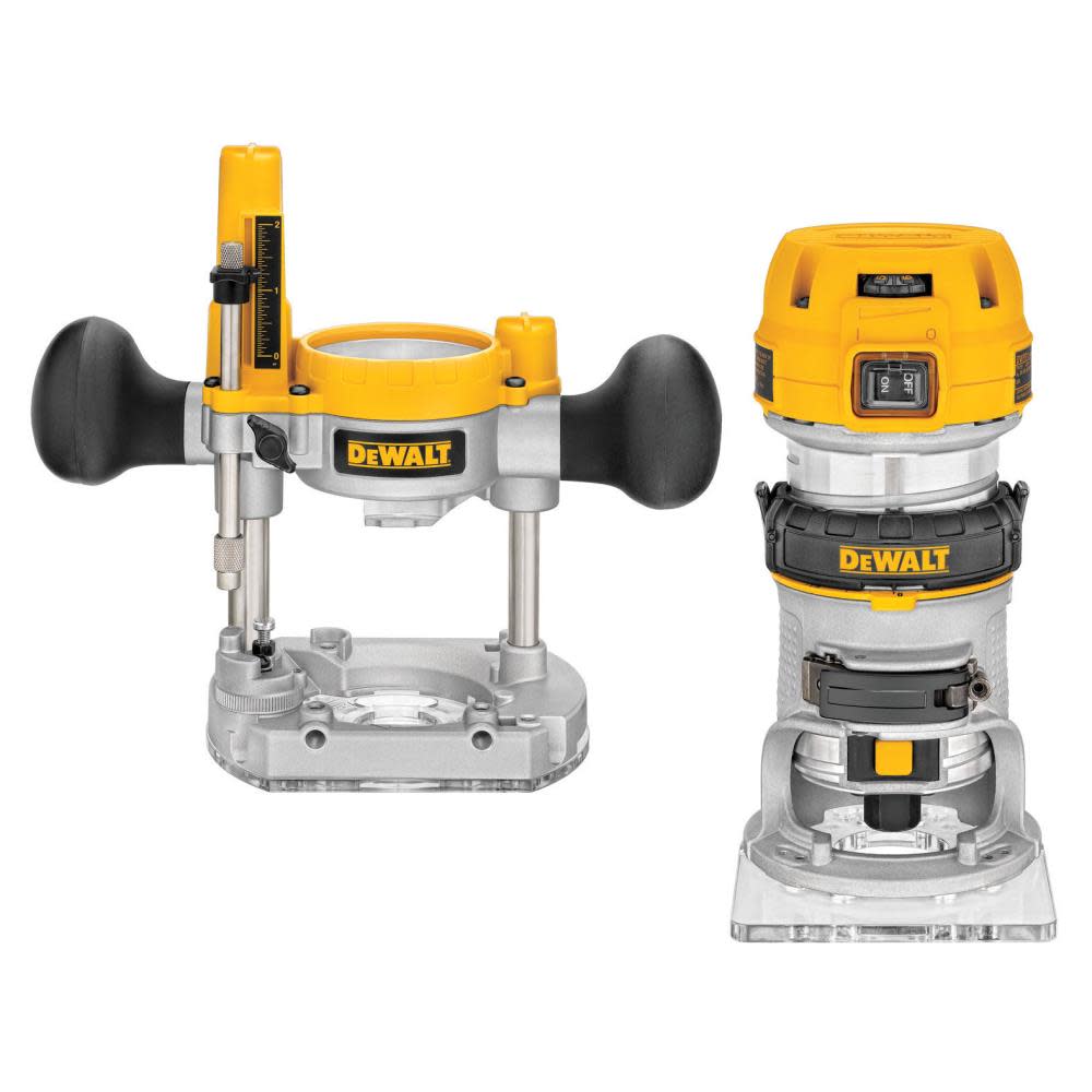 DEWALT DWP611PK1.25 Peak HP Compact Router Combo Kit (DWP611PK) - Intensery
