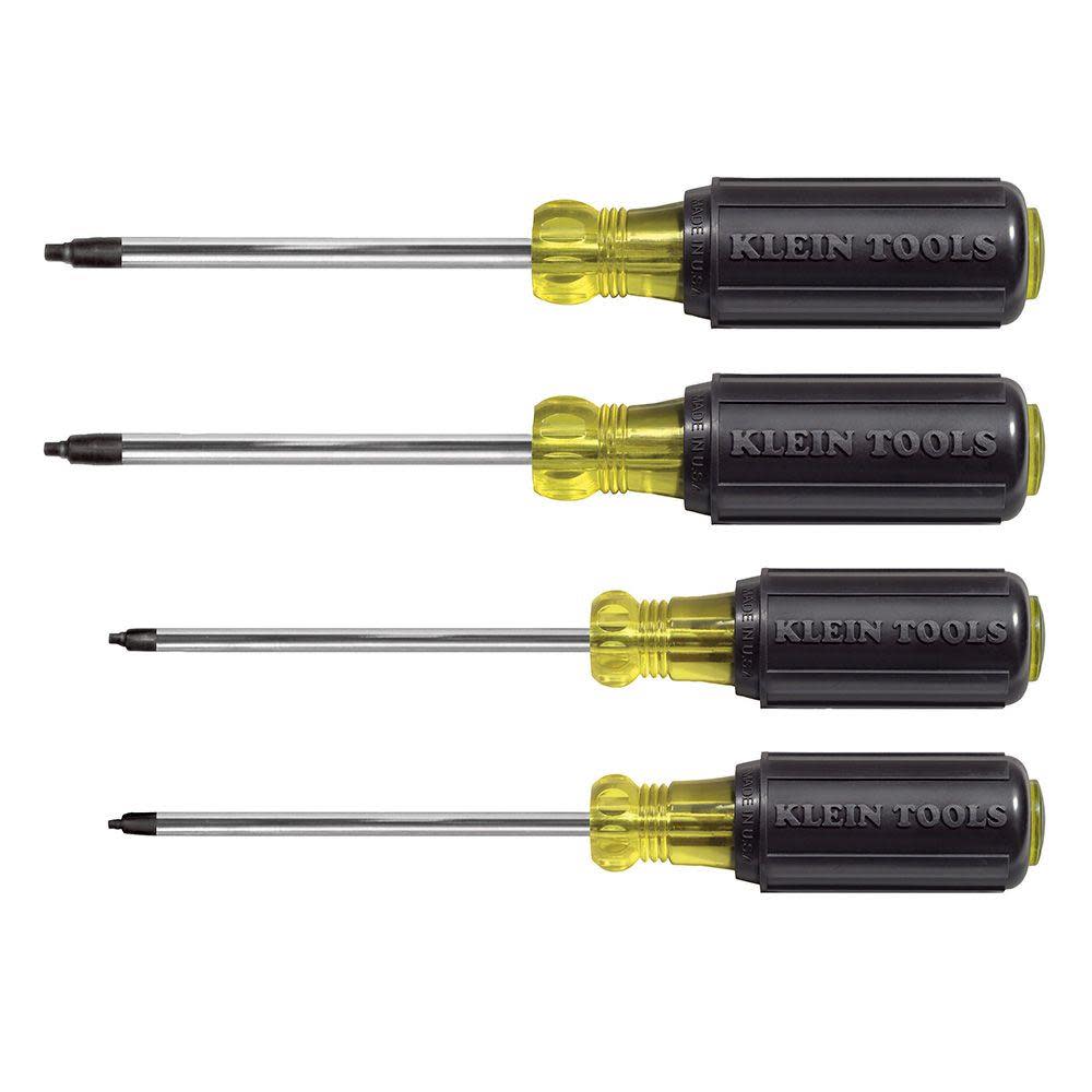 Square Recess Screwdriver Set， 4 Pc - Intensery