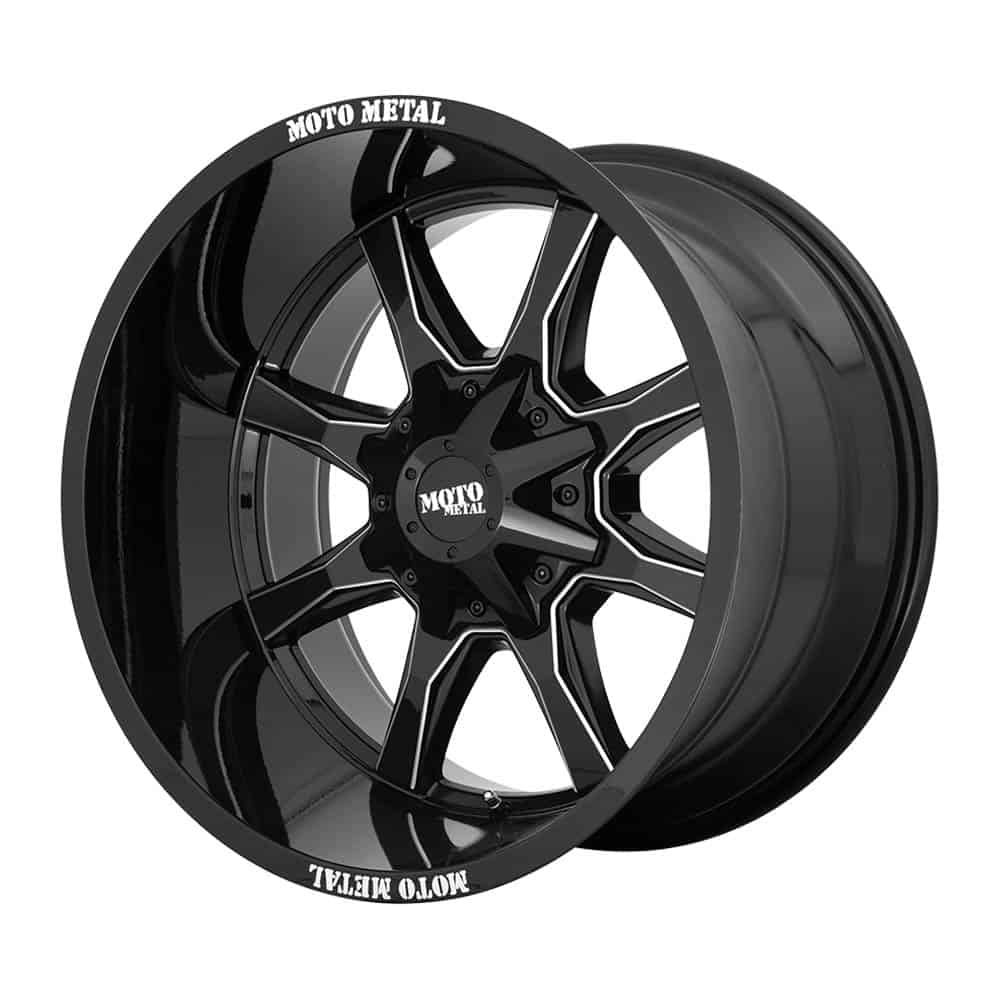 Moto Metal MO970 MO970 20X9 8X170 G-BLK MILL SPK 18MM - Intensery
