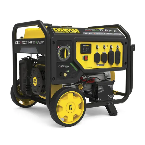 Champion Power Equipment 7500W Dual Fuel Portable Generator with Electric Start - Intensery