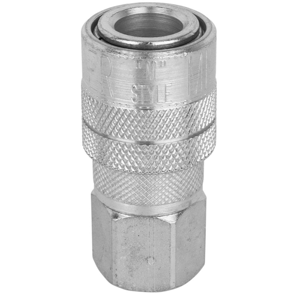 Milton 1/4 FNPT Industrial Interchange M Style Quick Connect Steel Coupler - Intensery