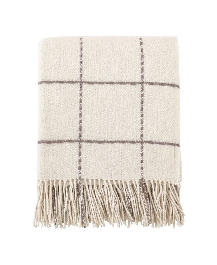 Saro Lifestyle Windowpane Throw - Intensery
