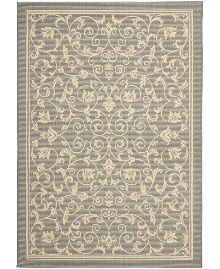 Safavieh Courtyard Gray and Natural 7'10