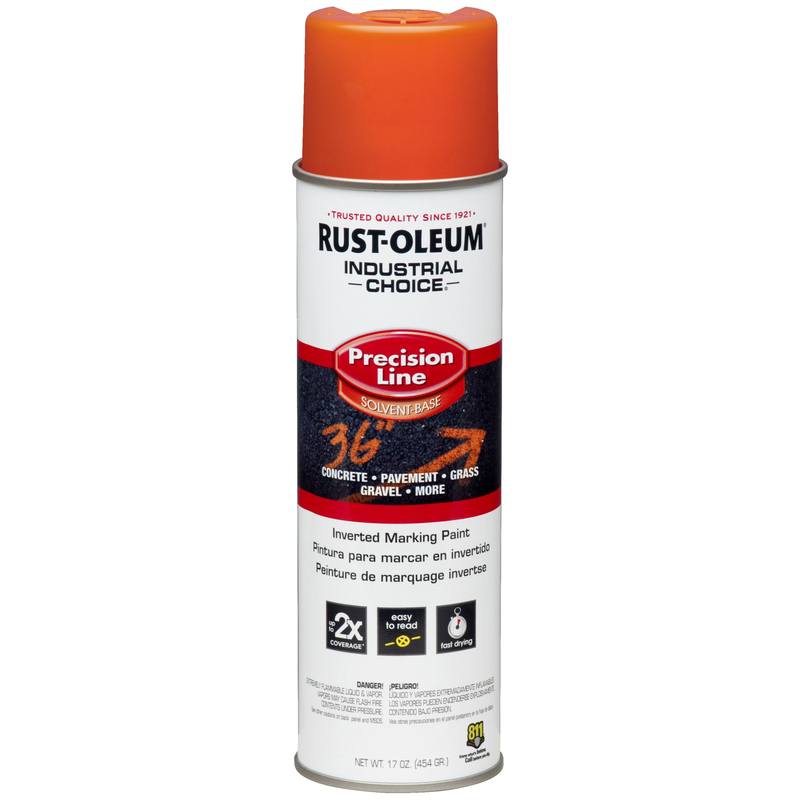 Rust-Oleum Industrial Choice Alert Orange Field Marking Paint 17 oz - Intensery