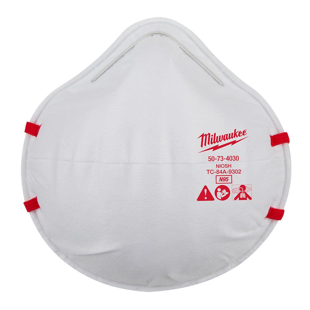 Milwaukee N95 Respirator 1pk - Intensery