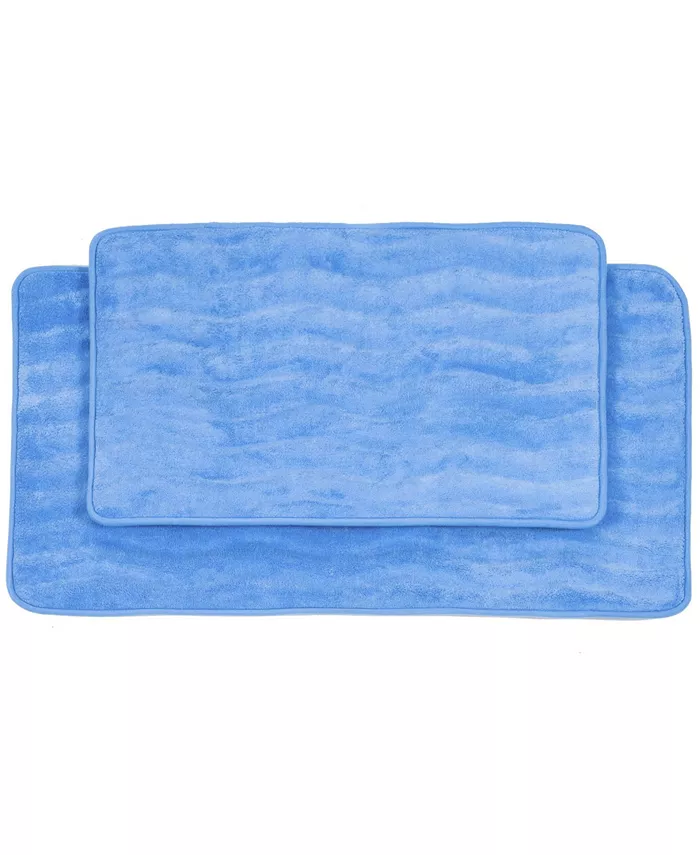 Baldwin Home 2 Piece Memory Foam Bath Mat Set - Intensery