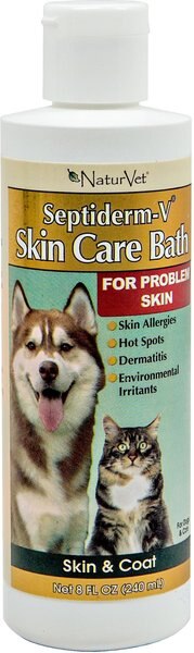 NaturVet Septiderm-V Bath Skin Care Dog and Cat Grooming Aid - Intensery