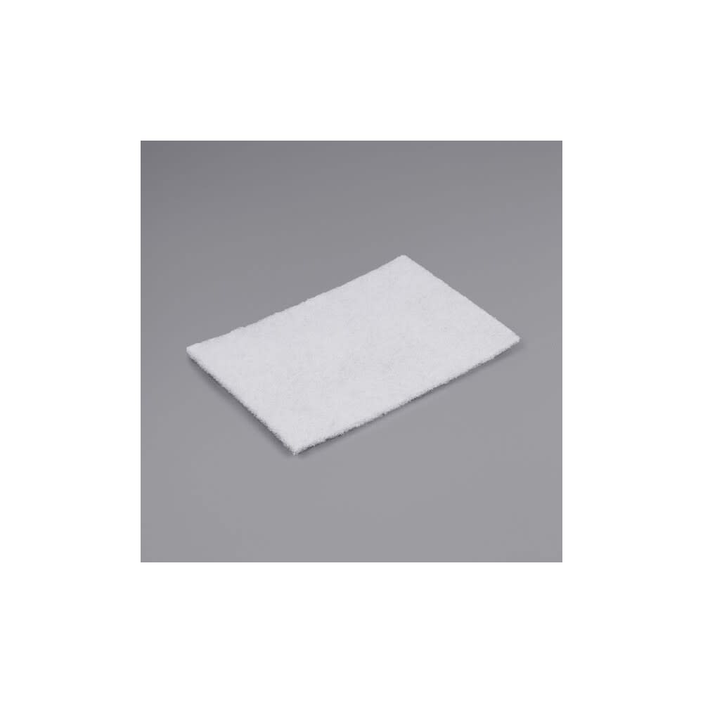 3M Scotch Brite 6 x 9 White Light Duty Scrub Cleansing Pad 60pk - Intensery