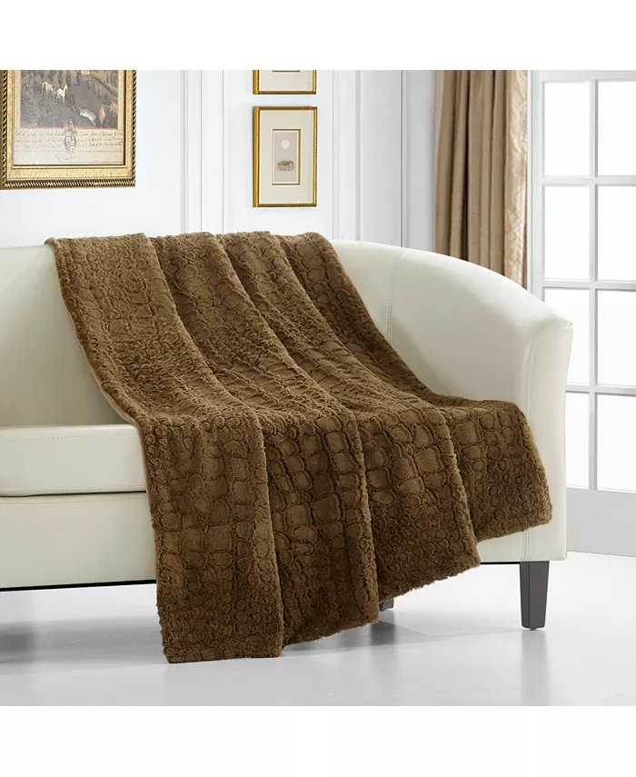 Chic Home Crocodile 50x60 Throw - Intensery