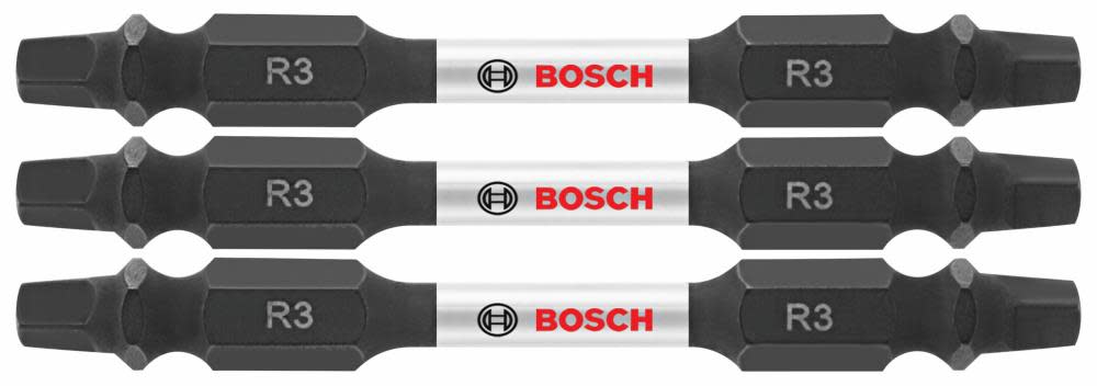 Bosch 3 pc. Impact Tough 2.5 In. Square #3 Double-Ended Bits ITDESQ32503 from Bosch - Intensery