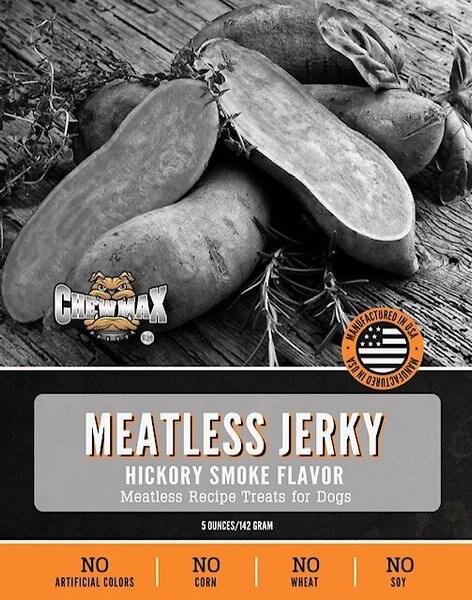ChewMax Pet Products Meatless Jerky Natural Chew Dog Treats， 5-oz bag - Intensery