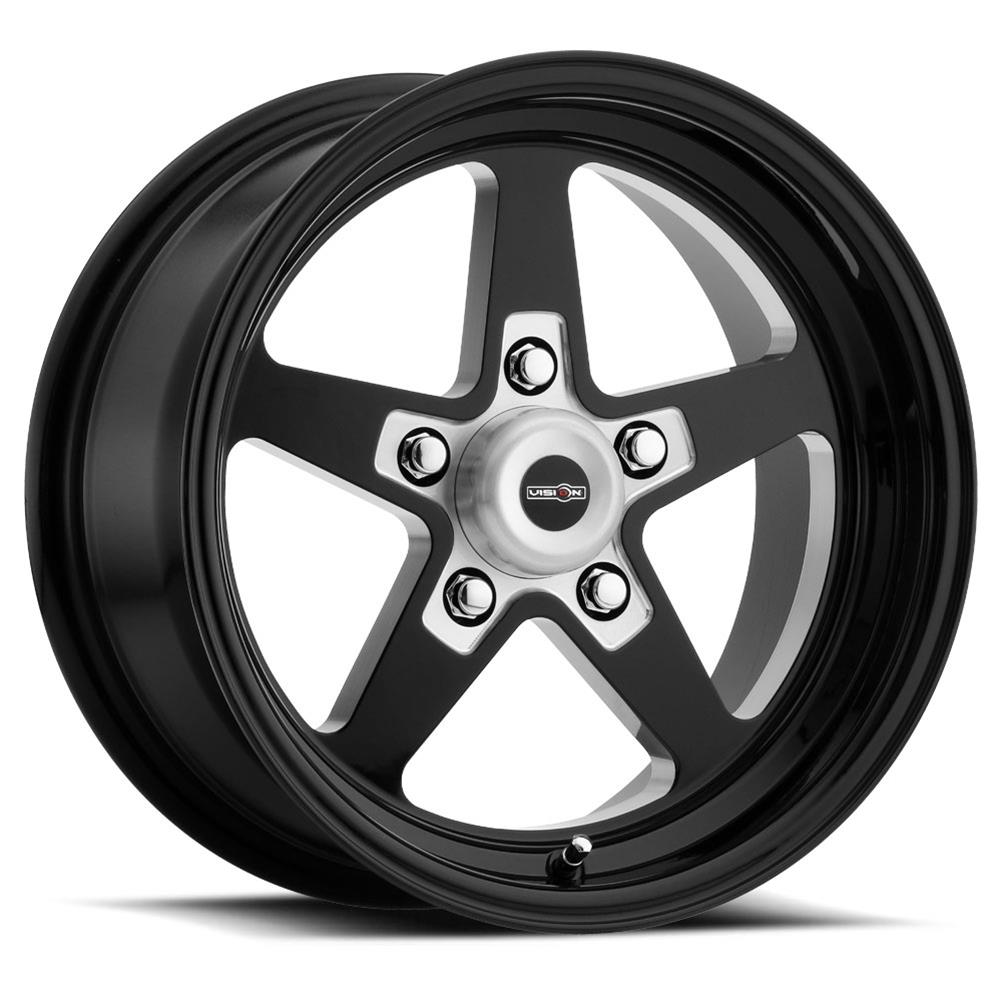 Vision Wheel 571-5465B-19 Vision American Muscle 571 Sport Star II Black Wheels - Intensery