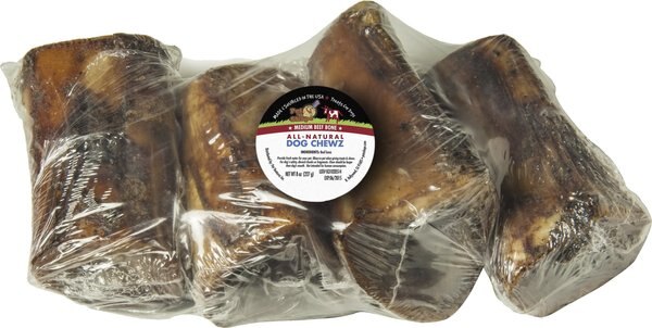 Pet 'n Shape USA All-Natural Chewz Beef Bones Medium Dog Treats - Intensery