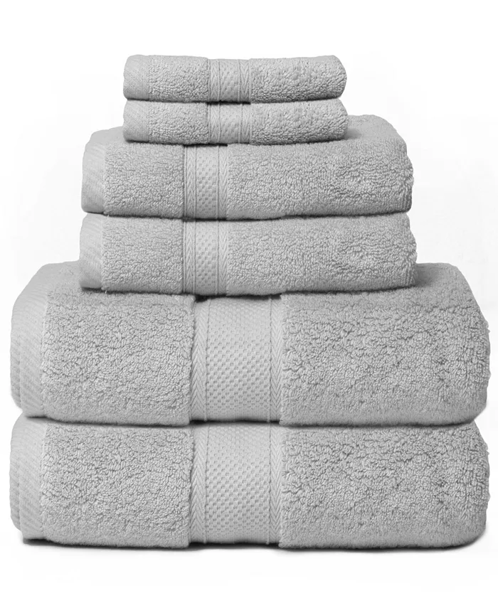Cobra Hotel Zero Twist 6-Piece 100% Cotton Bath Towel Set - Intensery