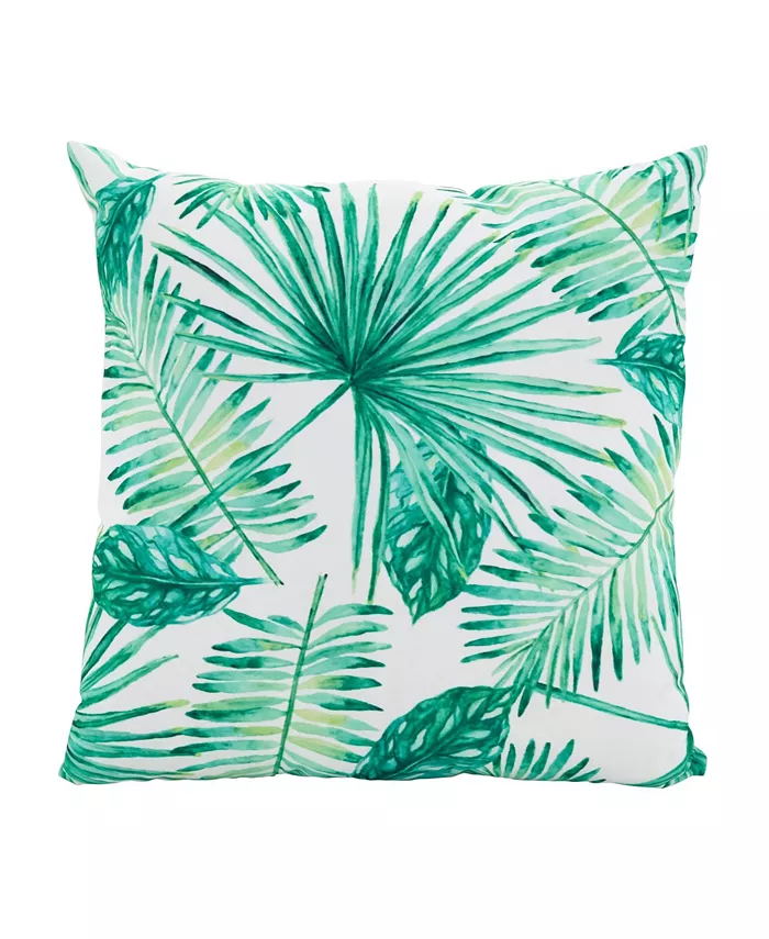 Saro Lifestyle Tahiti Leaf Decorative Pillow， 18