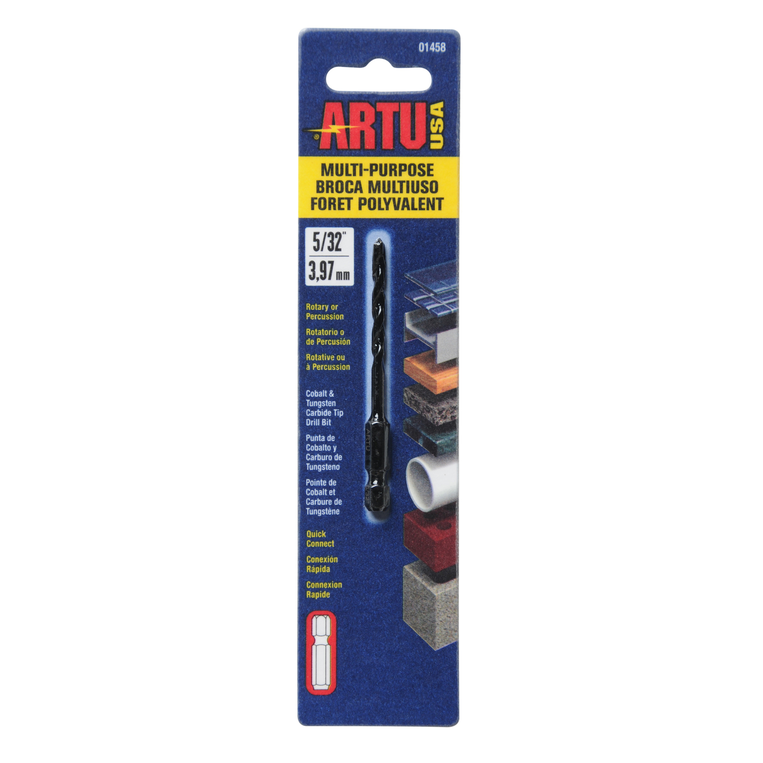 ARTU 5/32 in. X 3-1/8 in. L Tungsten Carbide Tipped Drill Bit 1 pc - Intensery