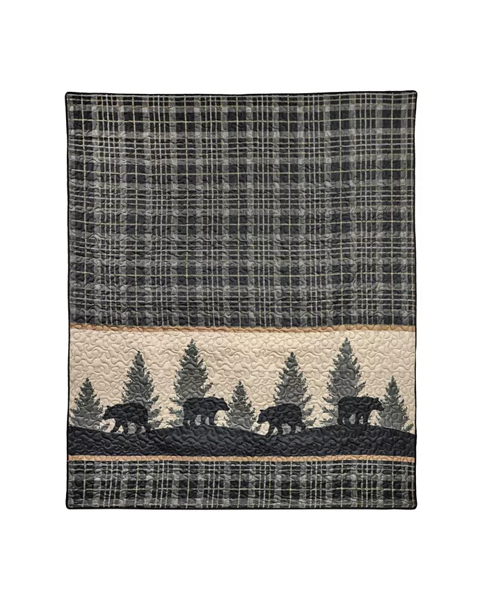 American Heritage Textiles Bear Walk Decorative Throw， 50