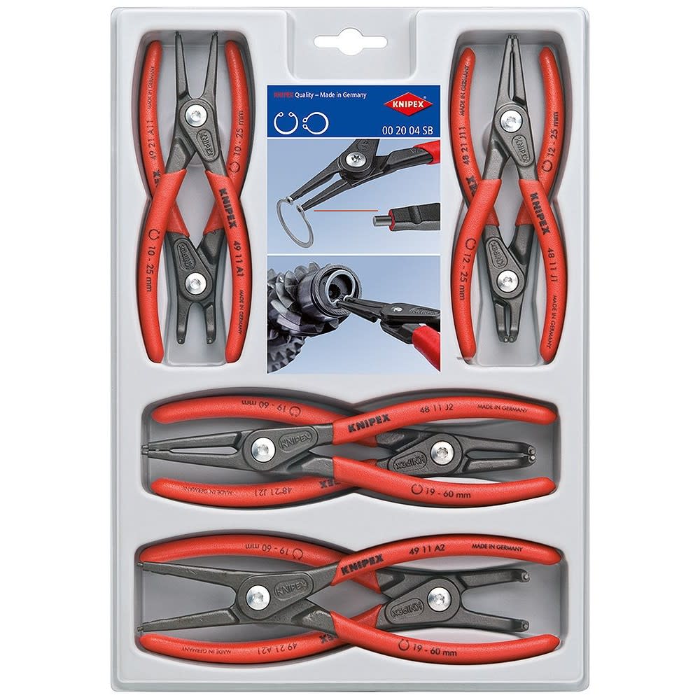 Knipex Precision Circlip Pliers Set 305mm 8pc - Intensery