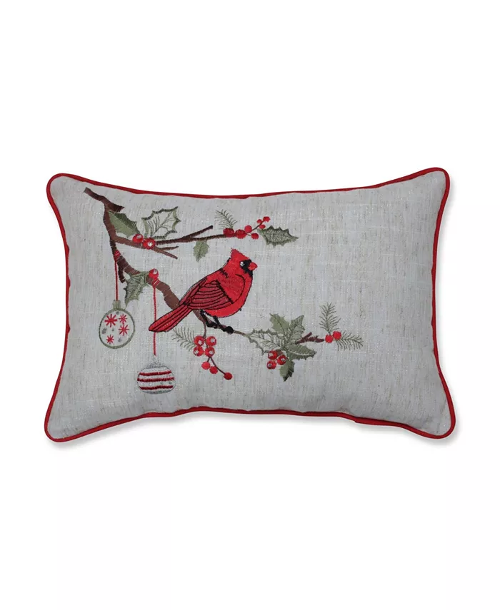 Pillow Perfect Christmas Cardinal Lumbar Pillow - Intensery
