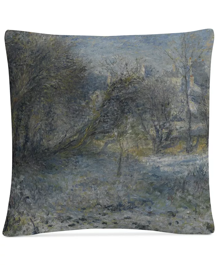 Baldwin Pierre Renoir Snowy Landscape Decorative Pillow， 16