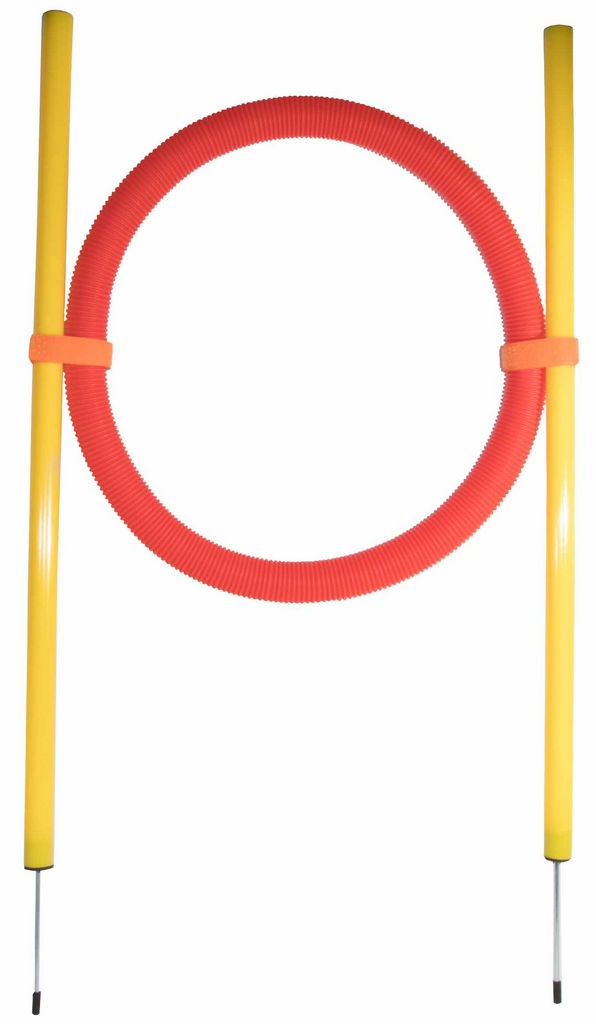 Pet Life Hoop Hopper Collapsible Agility Dog Trainer Kit in Yellow (One Size) - Pet Life TR3DG - Intensery